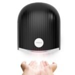 interhasa! Air Wiper Electric Hand Dryer Automatic Sensor Hot Cold Air ABS Wall Mount 220V 1200W Commercial Use Silver