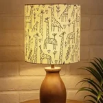 Homesake® Lamp, Table Lamp, Night Lamp for Bedroom, Home Decor Items, Lamp for Living Room, Light Lamp, Bedside Lamps, Room Decor, Dovel Pot - (Wooden Base, Birds)