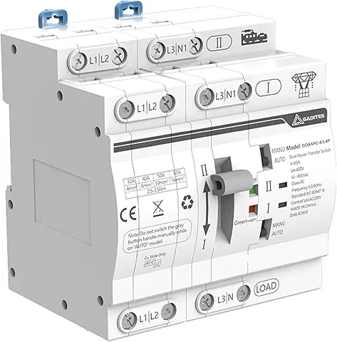 18-1.webp amiciSmart Dual Power Manual Control Transfer Switch, 63A (Single Phase) - Image 1