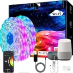 Gesto 600 LED Strip Lights with Adaptor - Music Sync RGB Lights Google & App Operated Waterproof Smart Light(10 Meter)