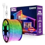 Gesto 5 Meter Rope Led Strip Lights – Outdoor Lights Waterproof for Balcony Decoration,Home Decor & Diwali Decoration| RGB Strip Light for Diwali Decoration with Mode Change Controller (Multicolor) .