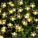 One94Store 36 LED Flower String Lights, 10 Meter, Warm White | Made in India, Silicone Flower, Rubber, Corded Electric Decorative Lights for Diwali, Wedding, Party, Indoor & Outdoor Use .