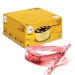 Wipro Garnet 50 Meters Led Strip Light| 60 LEDs/Mtr | Red | Ip65-Waterproof | Flexible Rope Light for Outdoor & Indoor Decoration Strip for Balcony, False Ceiling|Pack of 5