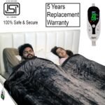 Warmland® BIS Certified ISI Mark Approved Platinum Range Digital Electric Bed Warmer/Blanket/Throw|60"X90" - Single| |1 to 12 Hr Auto/Manual Cutoff | Digital Display Temp...(Pack of 5)