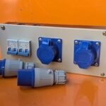 Industrial Plug & Socket Panel 16 A Single Phase - 2 Nos 16 A Two Pole MCB - 2 Nos.