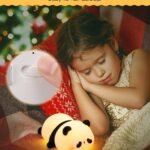 Desidiya® Lying Panda Night Light - Soft Silicone Color-Changing LED Touch Lamp with Timer for Bedroom & Office