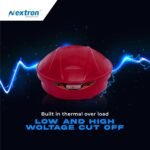 Nextron NX-50TX Voltage Stabilizer For Refrigerators Single & Double Door Up To 300L| Voltage Range 130V to 290V | Convenient Led Indicator for Home Appliances with Time Delay (5 Years Warra
