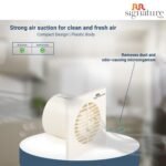 RR Signature Vento Axial 100 MM Exhaust Fan for Bathroom, Kitchen, and Office, Noiseless, Guard, and Anti-Rust Body (White), 3 Year Warranty