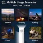 Epyz Solar Light Outdoor Rechargeable LED Tube Lights for Home Outdoor Indoor with AC/DC Tube Light with All in one Features Along with Pair of Magnetic Clamps [Pack of 1, 22LED White Light ]