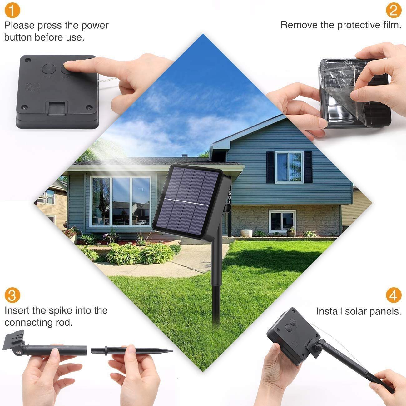 31Dxx092nRL-71.jpg XERGY Solar Fairy String Light Outdoor, 39 Ft 120 LED with 800 mAh Inbuilt Rechargeable Battery IP65 Waterproof 8 Modes (Copper Wires, Sturdy Quality) for Garden Yard Diwali &Home Decor led Lights - Image 1