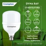 MOS Crompton LED50DFCDLPro-2 Base B22 50-Watt LED Bulb Combo (Cool Day Light) (Pack of 1, 50)
