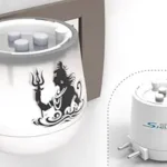 SHIVANSH TECHNOLOGY® Electric Kapoor Dani Camphor Burner & Diffuser for Home | Puja Camphor Machine with Night Lamp | Aroma Oil & Incense Burner with Safety Features (Warm White Light, Ganesh-Om)