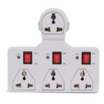 Digiway 4 Universal Socket 3 Switch Multi Plug Extension Board/Multiplug(Pack of 27)