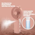 Table Portable Outdoor Fan with Handheld Spray | Two-in-One Electric Fan with Brushless Motor | Internal Rechargeable Battery & Adjustable Gear | Ideal for Home and more