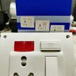 anchor by panasonic 14619 Penta 5 in 1 Combined Box 2 Hole Switch, 20 Amp, White