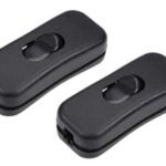 Electronic Spices Black Halfway Rocker Push Button Switch for Table Lamp, Bed Lamp, Inline Switch, Tik Tok (Pack of 2)