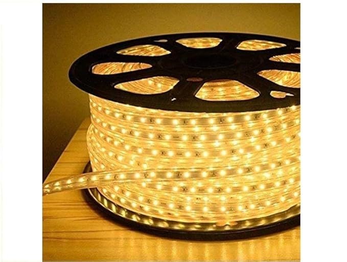 a22.jpg Philips Marathon Ultra Yellow Rope Light 50 m Warm White | 120 LED per Meter | IP65 Water-Proof Rope and Strip Light for Home - Image 1