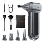 WOLFBOX MF100 Electric Air Duster - 150,000 RPM Rechargeable Cordless Blower, Brushless Motor, 3-Speed Adjustable for Cleaning Computers, Keyboards, Cars, Homes, and Outdoor Spaces